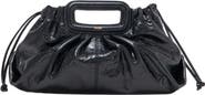 maje Crackled leather Milpli pouch