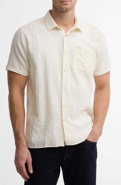 Kingswood Short Sleeve Cotton Ripstop Button-Up Shirt