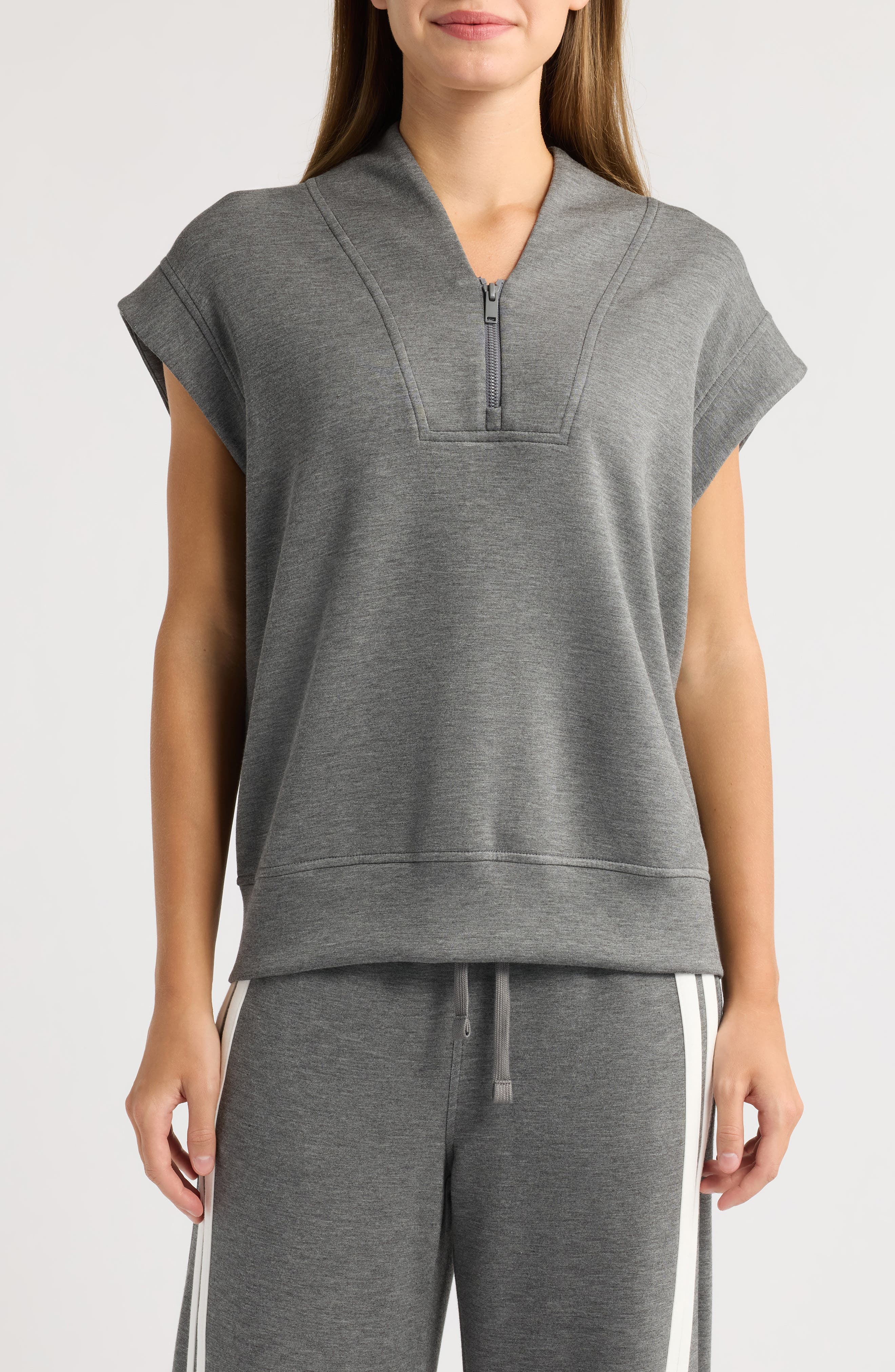 Loveappella Half Zip Sweater Vest (Women) | Nordstrom