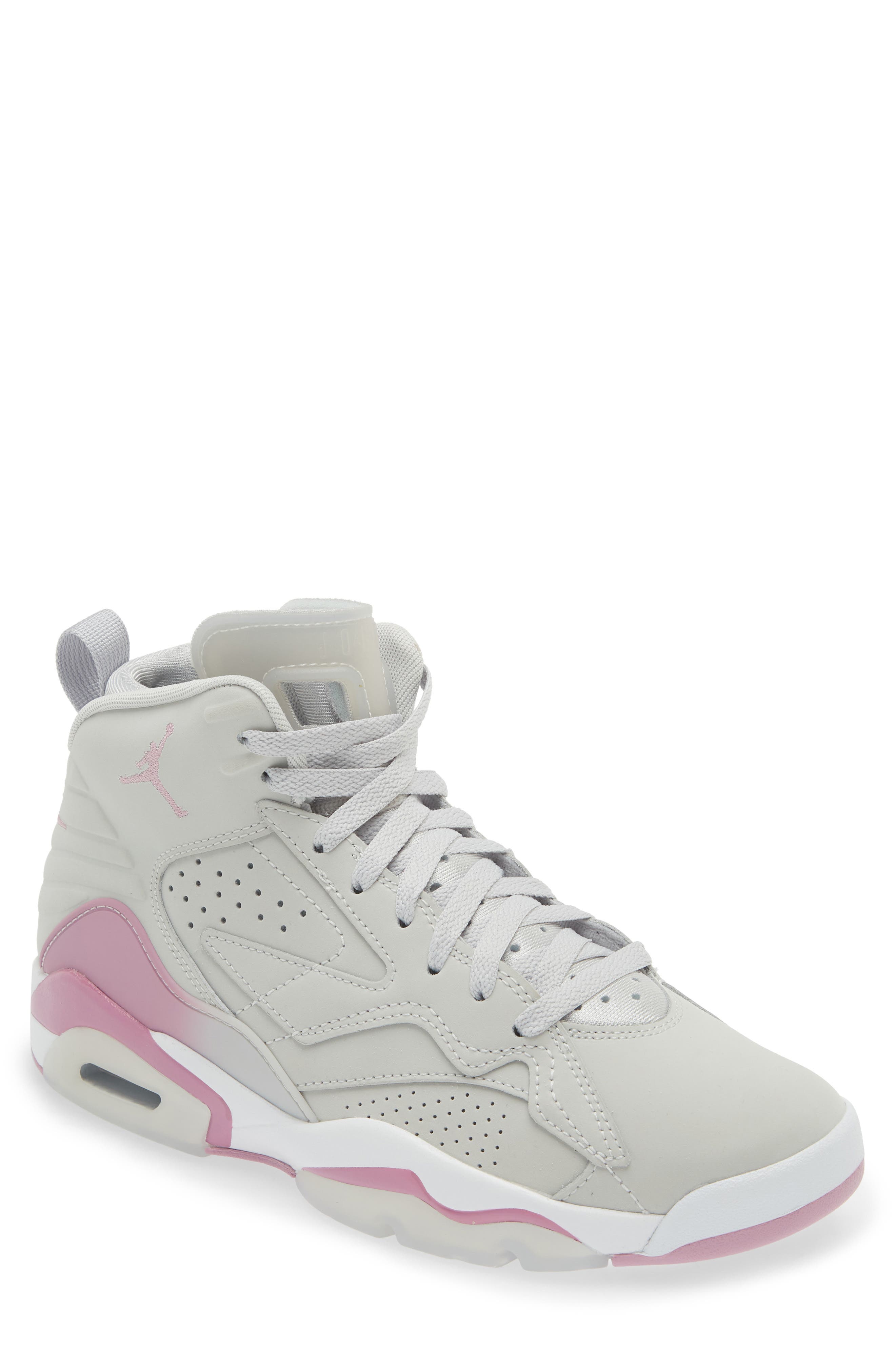 Jumpman 3-Peat Sneaker, Main, color, NEUTRAL GREY/ ORCHID/ WHITE