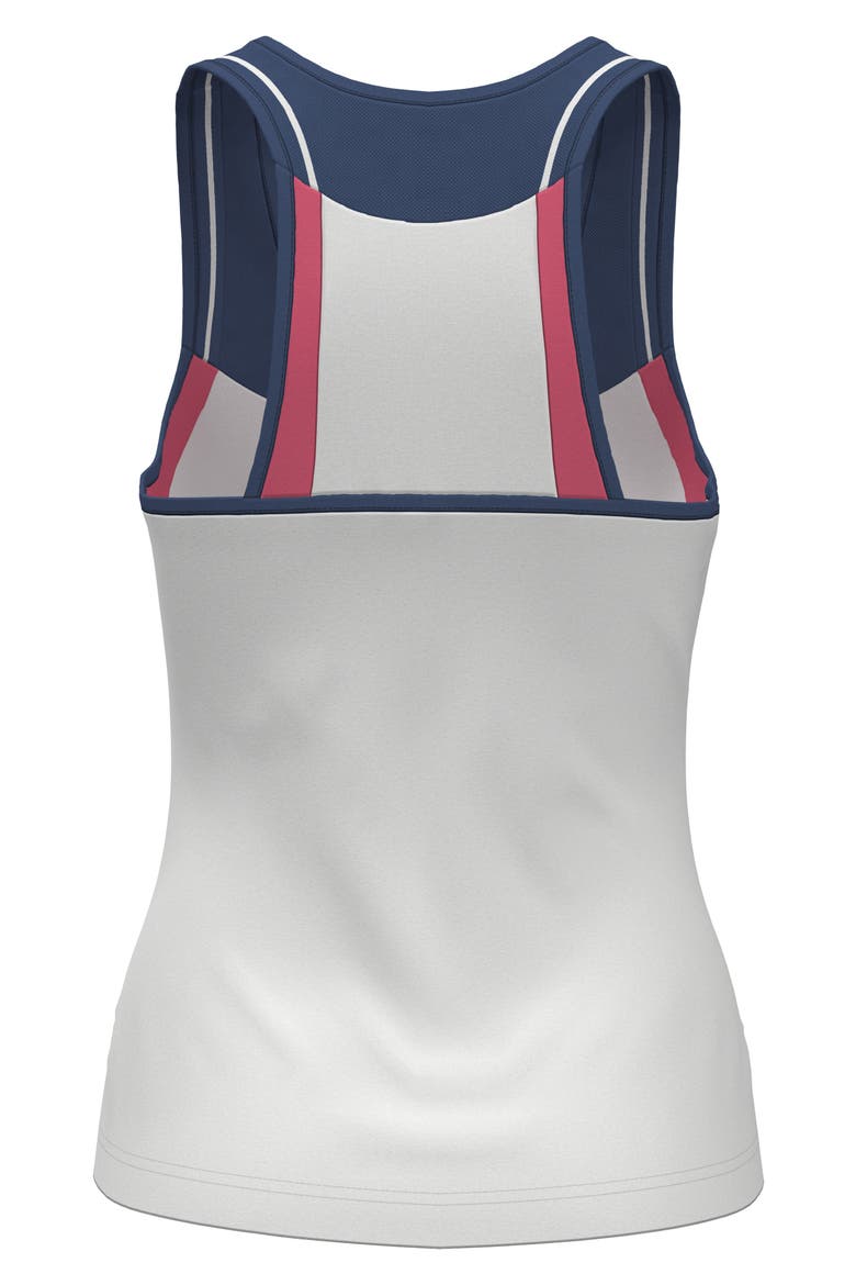 Colorblock Quarter-Zip Tank, Alternate, color, BRIGHT WHITE