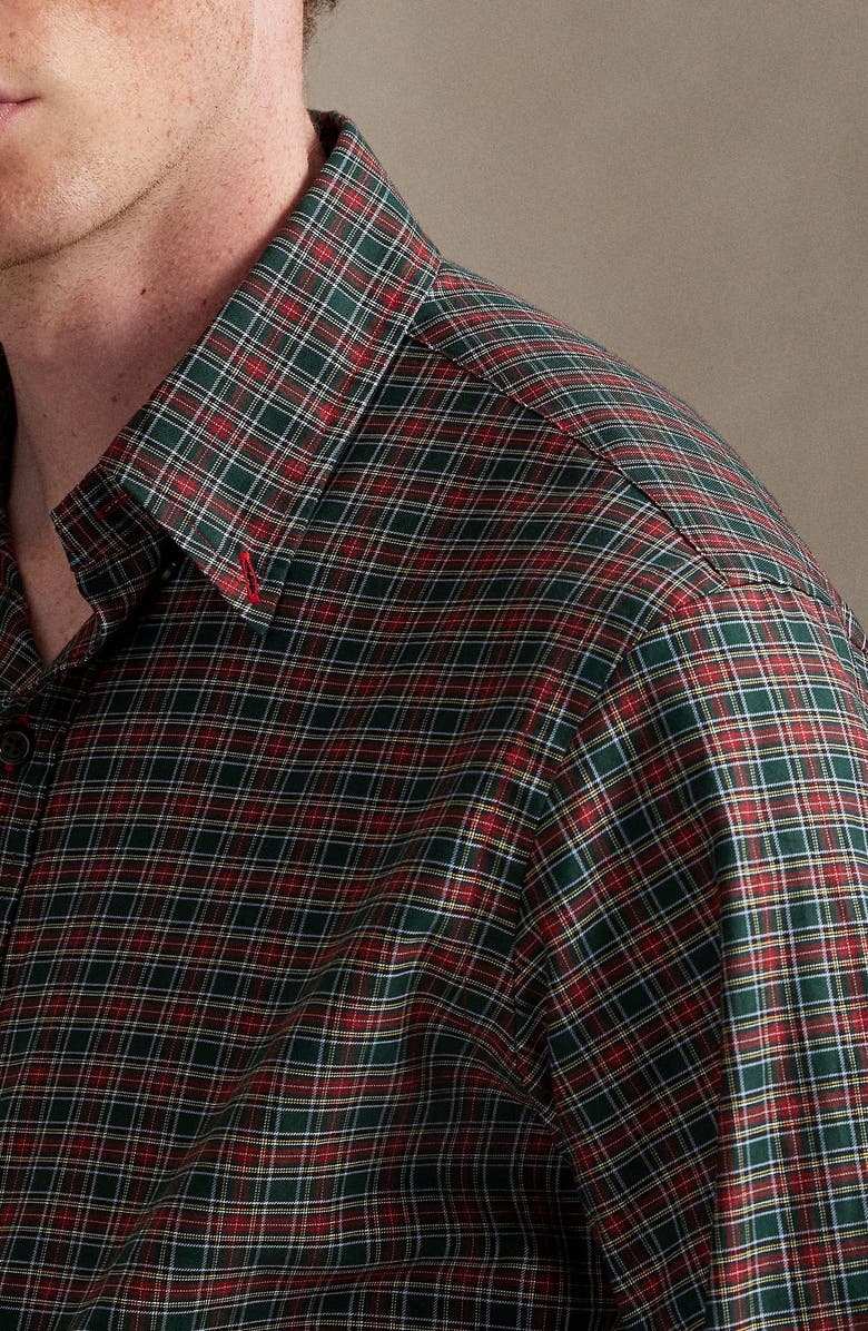 Polo Ralph Lauren Classic Fit Plaid Cotton Twill Button-Up Shirt, Alternate, color, Green Red Multi