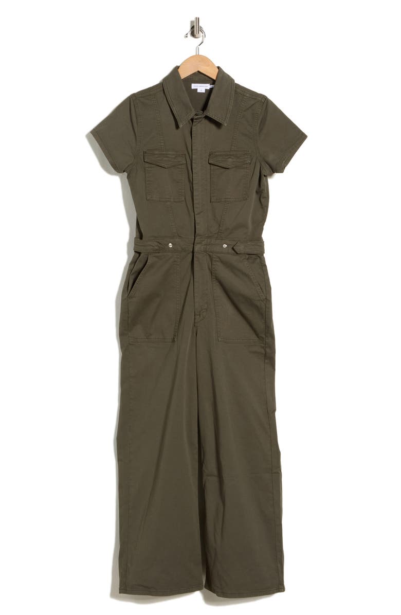 Good American Fit For Success Palazzo Jumpsuit, Alternate, color, Fatigue001