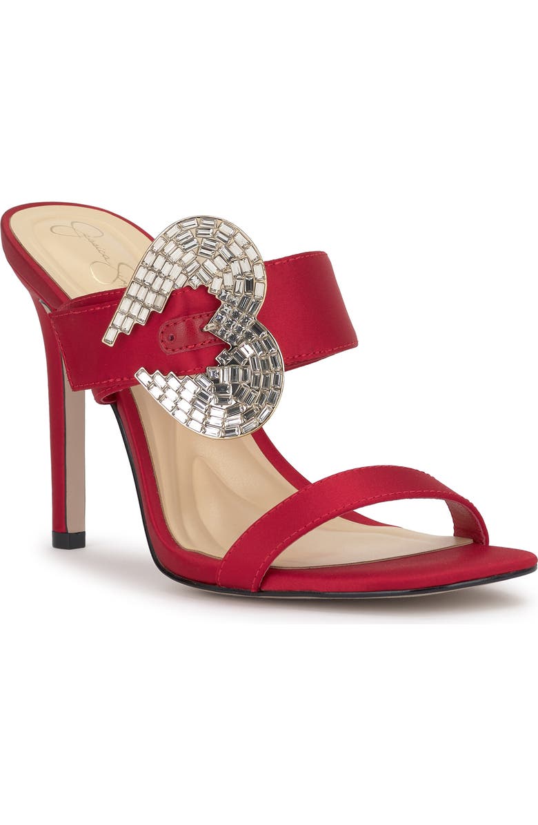 Jessica Simpson Orrieta Slide Sandal, Main, color, Red Muse