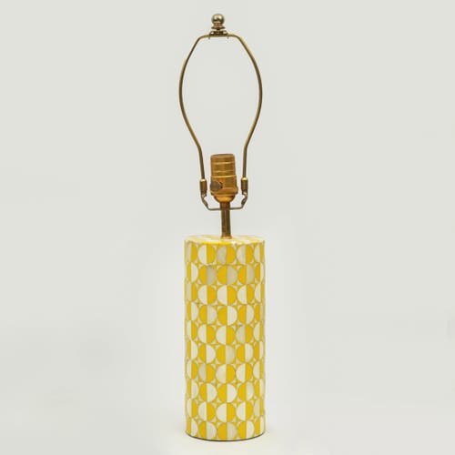 Mela Artisans Geo Inlay Sunny Table Lamp In Multi