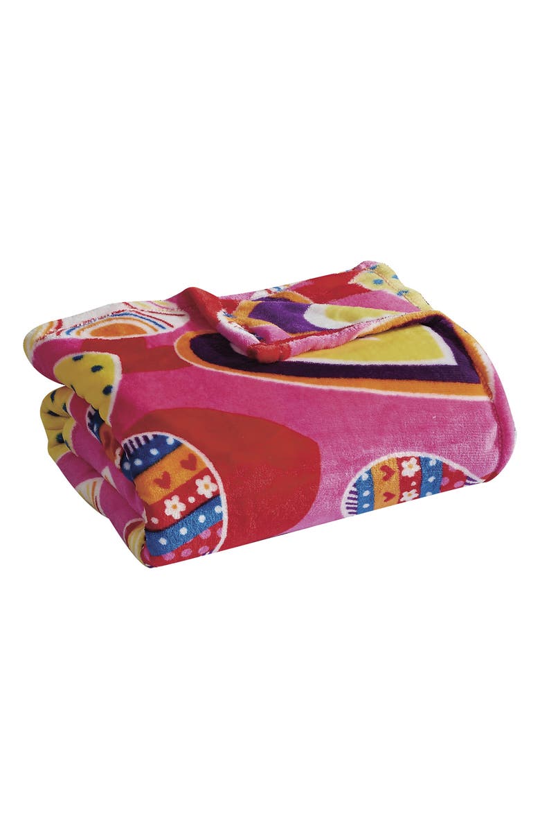 Luxury Home Plush Throw Blanket, Main, color, Pink Multi