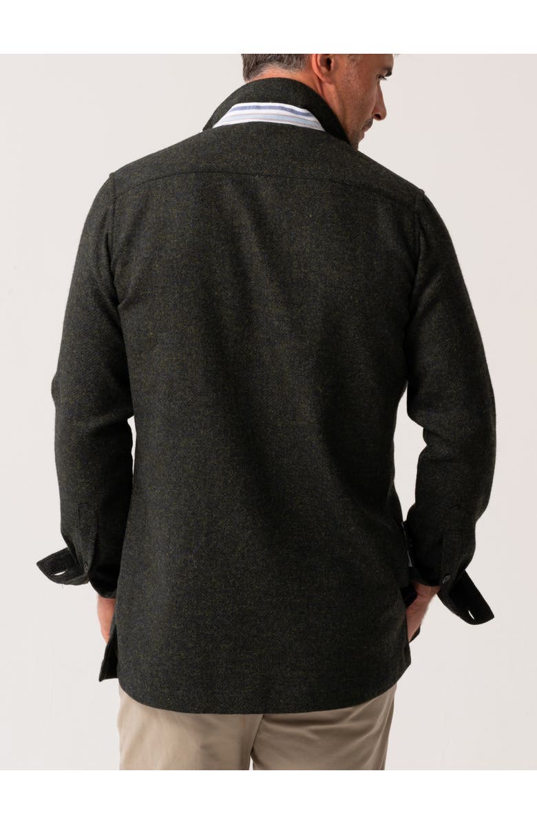 Koy Clothing Long Sleeve Wool Shirt-Jacket, Alternate, color, Artillery Green