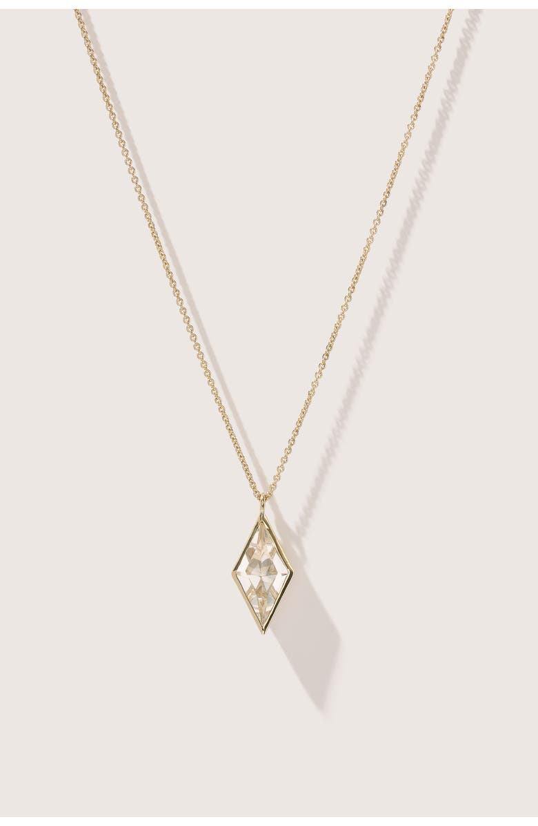 Otiumberg 14kt Gold Vermeil Kite Quartz Necklace, Main, color, Yellow Toned Gold