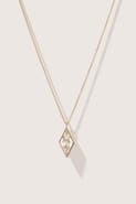 Otiumberg 14kt Gold Vermeil Kite Quartz Necklace