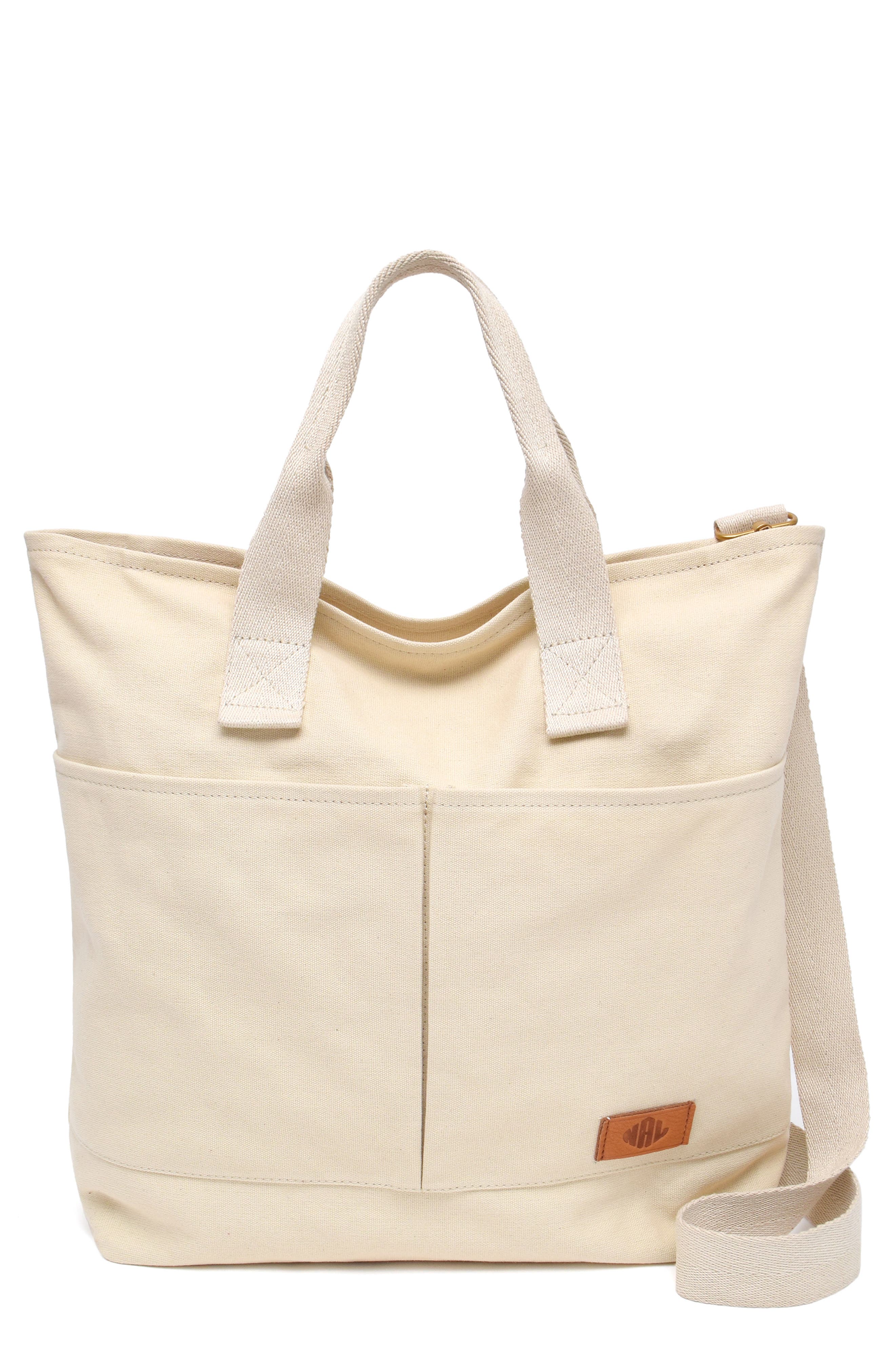 New Amsterdam Leatherworks Ayla Tote, Main, color, Natural