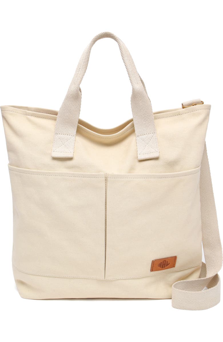 New Amsterdam Leatherworks Ayla Tote, Main, color, Natural