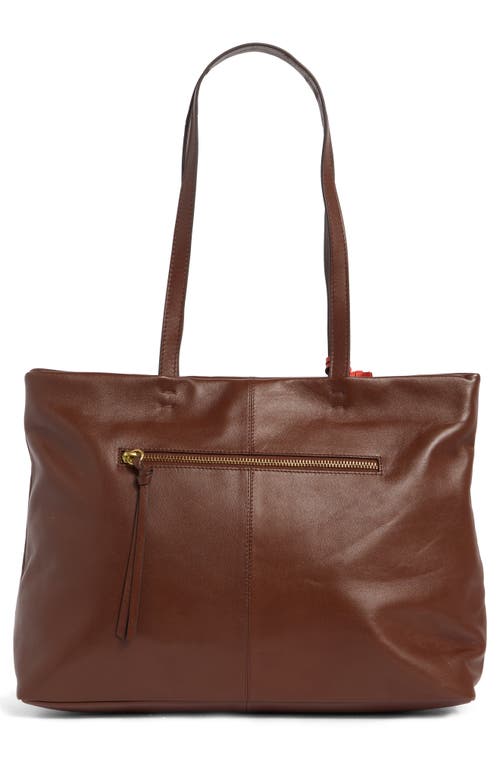 Lucky Brand Tess Leather Tote Bag In Brown