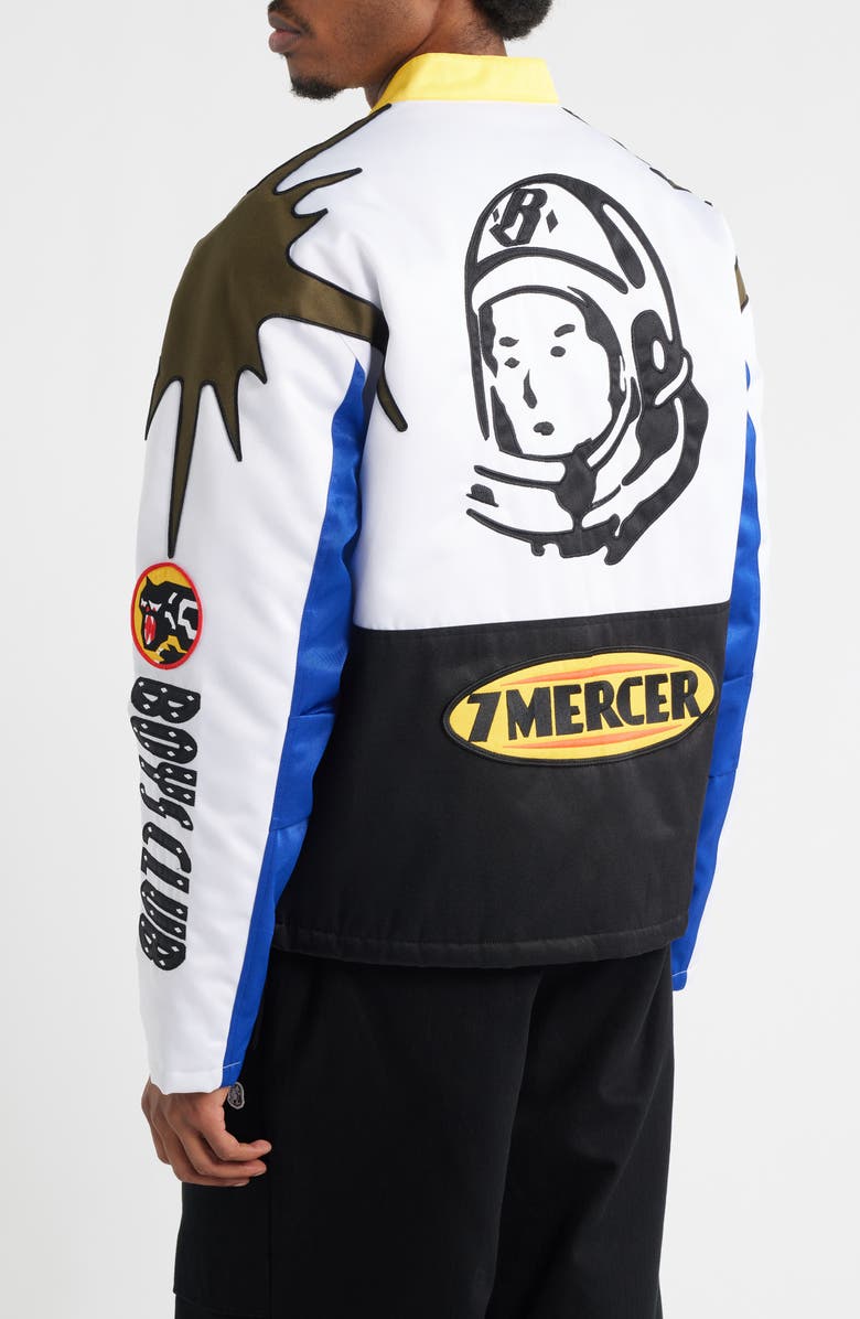 Billionaire Boys Club Mercer Motorcycle Jacket, Alternate, color, White
