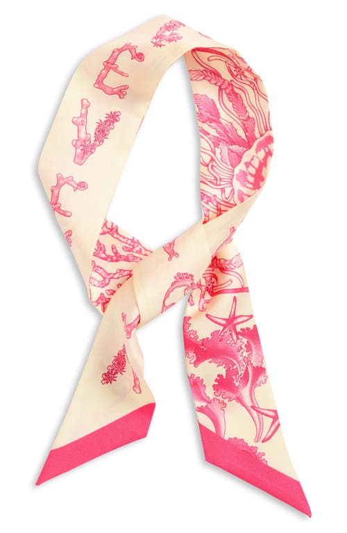 Versace Underwater Barocco Silk Scarf Tie