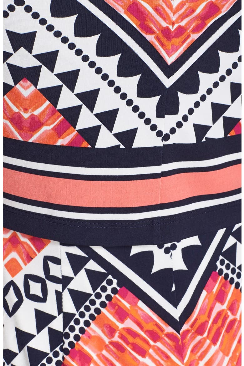 Graphic Print Jersey Popover Dress, Alternate, color, PINK PRINT