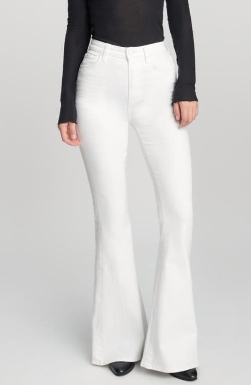 7 For All Mankind Mega Flare Pants In Clean White