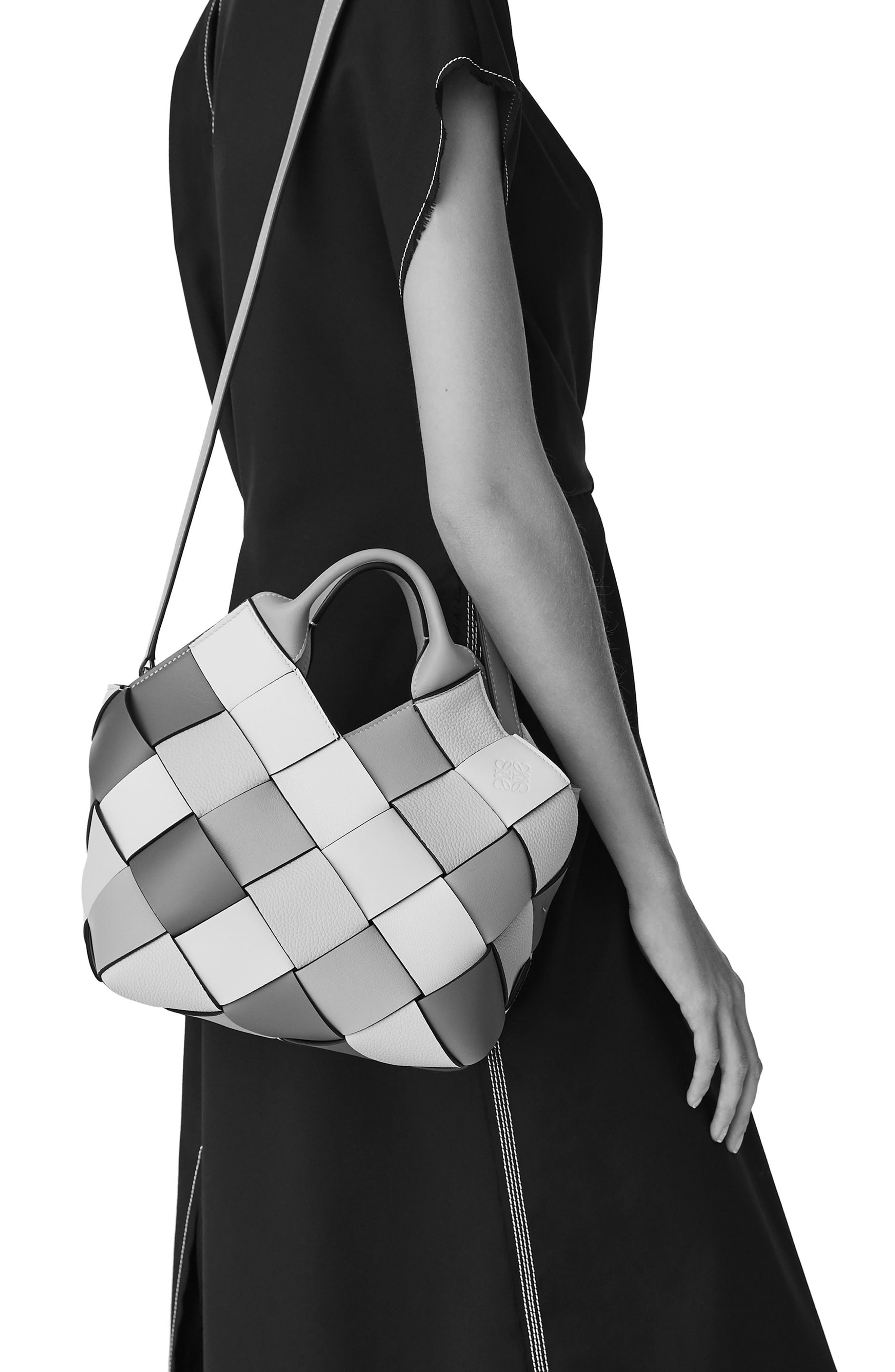 Loewe Small Surplus Basket Woven Leather Bag, Alternate, color, 