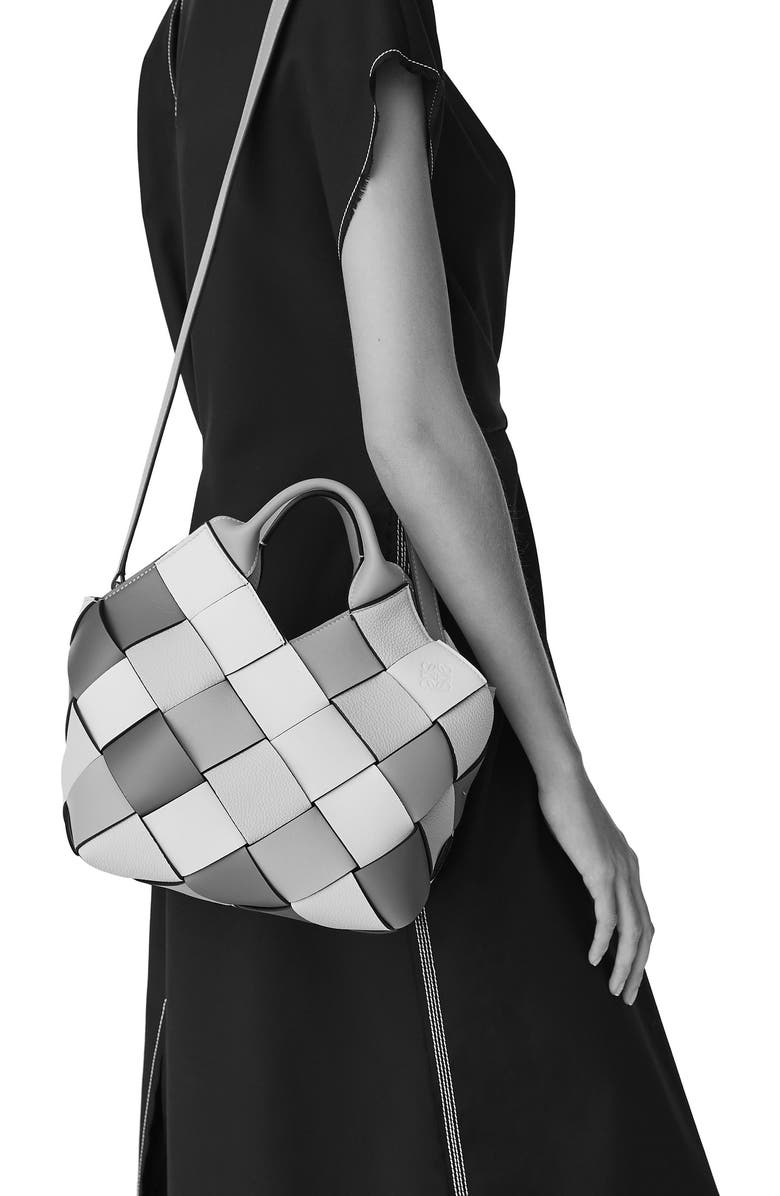 Loewe Small Surplus Basket Woven Leather Bag, Alternate, color,