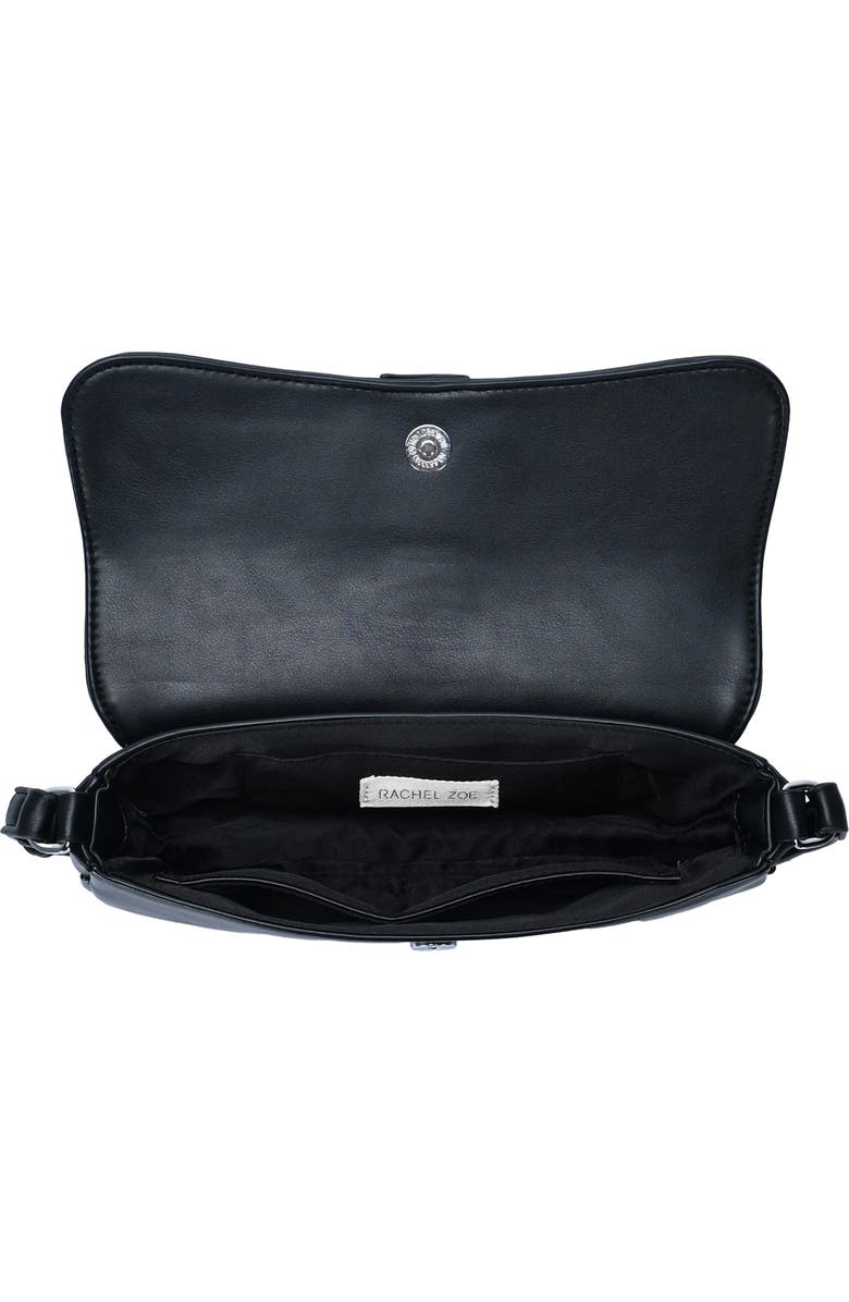 Rachel Zoe Flap Shoulder Bag, Alternate, color, Black