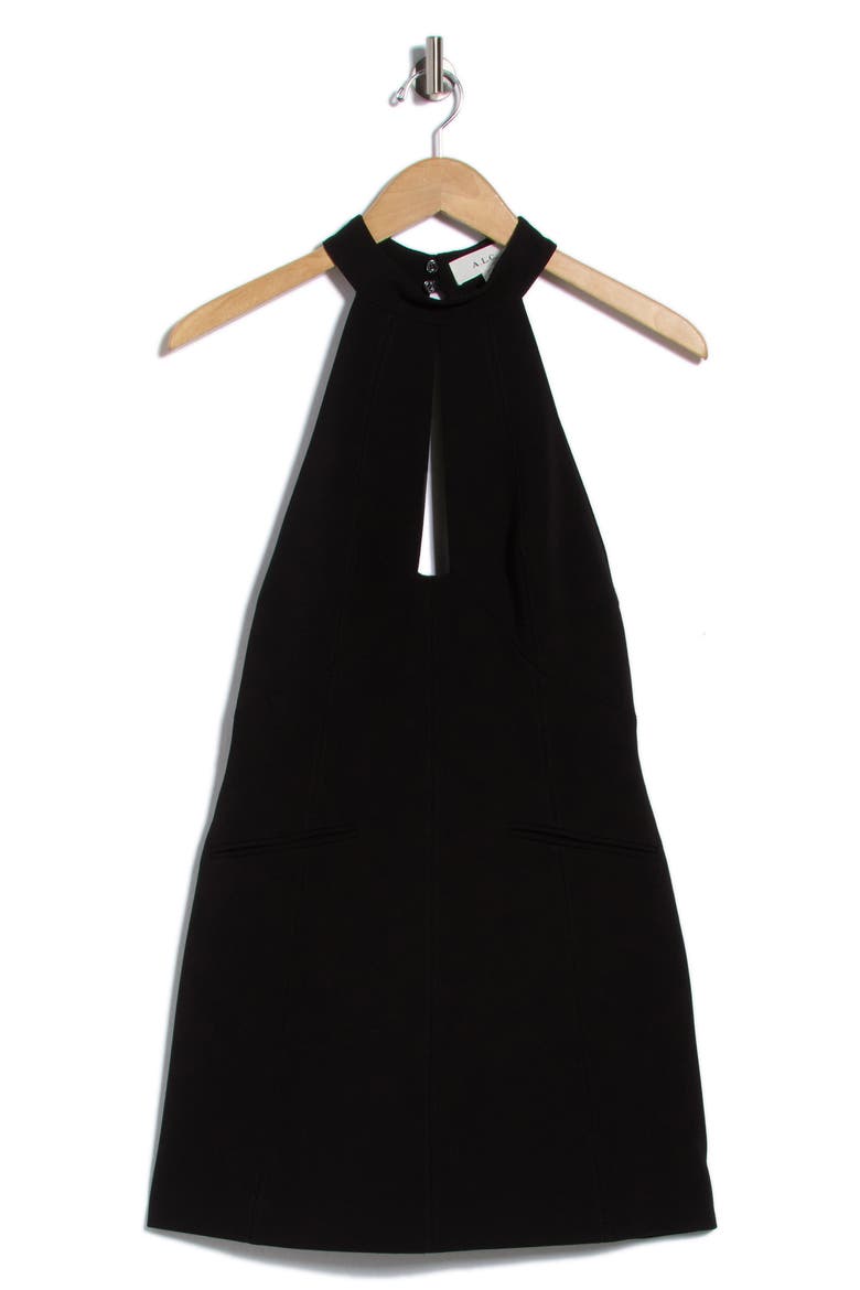 Lucie Halter Neck Minidress, Main, color, BLACK