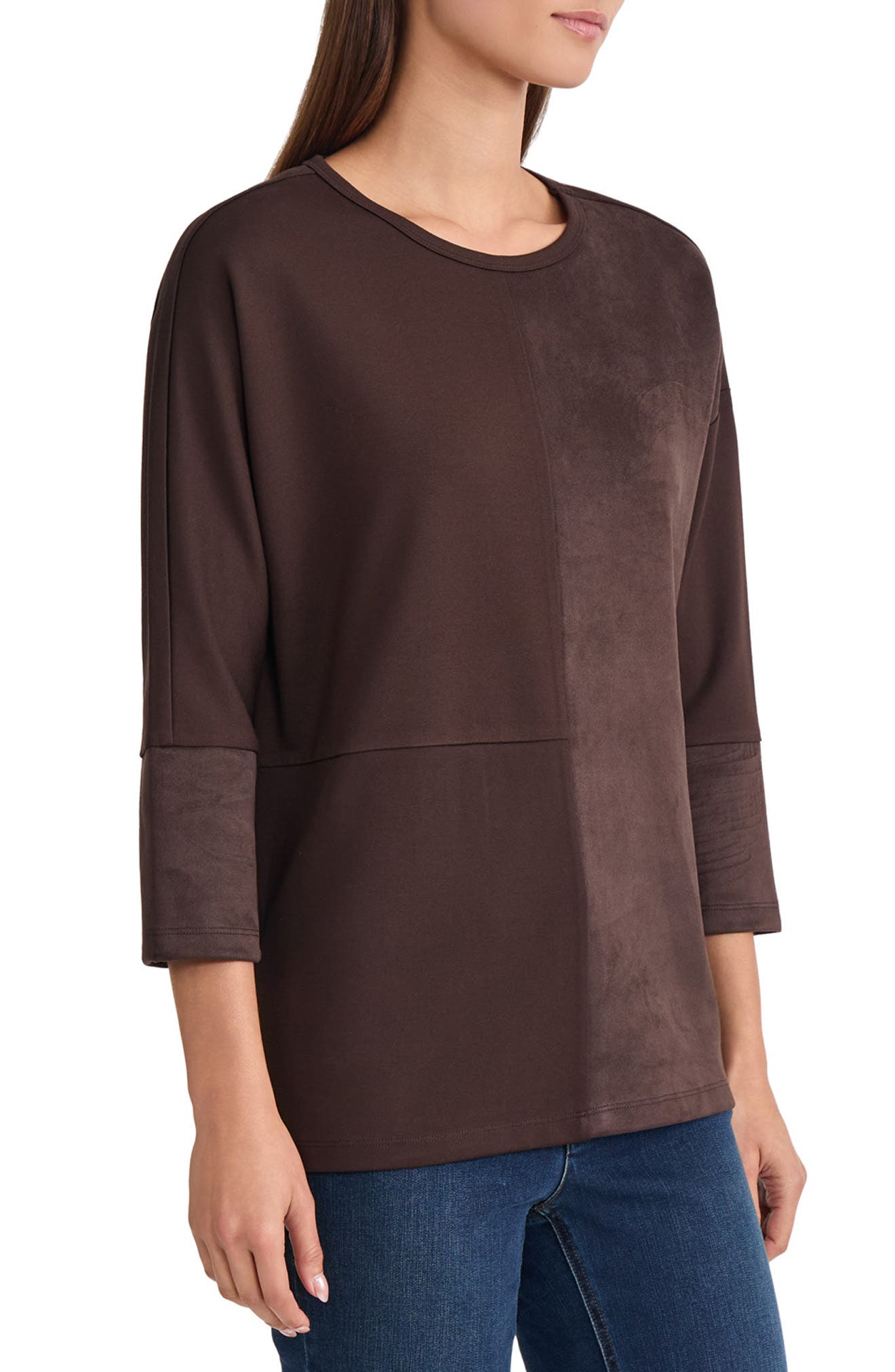 Jones New York Blocked Dolman Tunic (Women) | Nordstrom