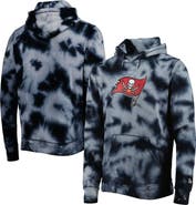 New Era Men's New Era Black Tampa Bay Buccaneers Team Tie-Dye Pullover Hoodie