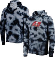 New Era Men's New Era Black Tampa Bay Buccaneers Team Tie-Dye Pullover Hoodie