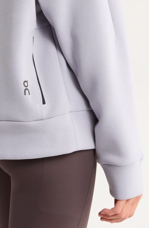 On Focus Tech Stretch-jersey Sweatshirt In Gray