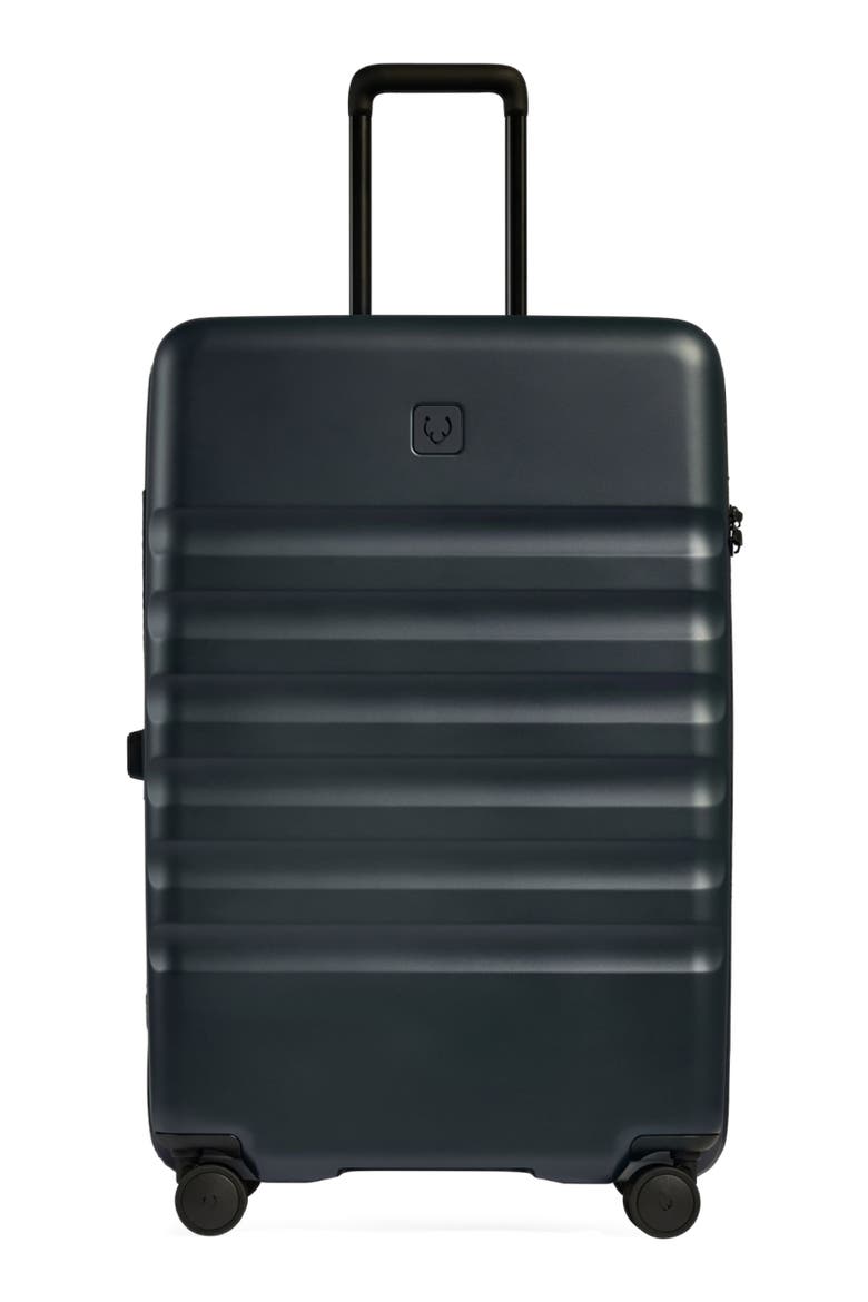 Icon Stripe Large Suitcase, Main, color, Indigo Blue