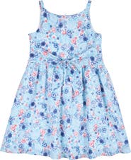 Florence Eiseman Floral Dress With Front Tie