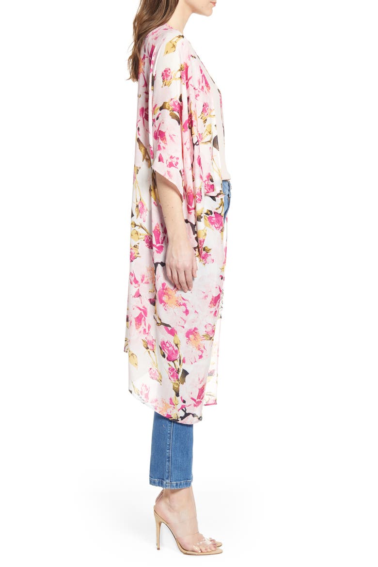 Kite Sleeve Wrap, Alternate, color, IVORY ROSE BUD