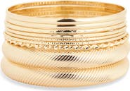 NORDSTROM RACK Set of 9 Bangle Bracelets