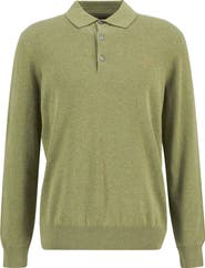 Barbour Long Sleeve Cotton Polo