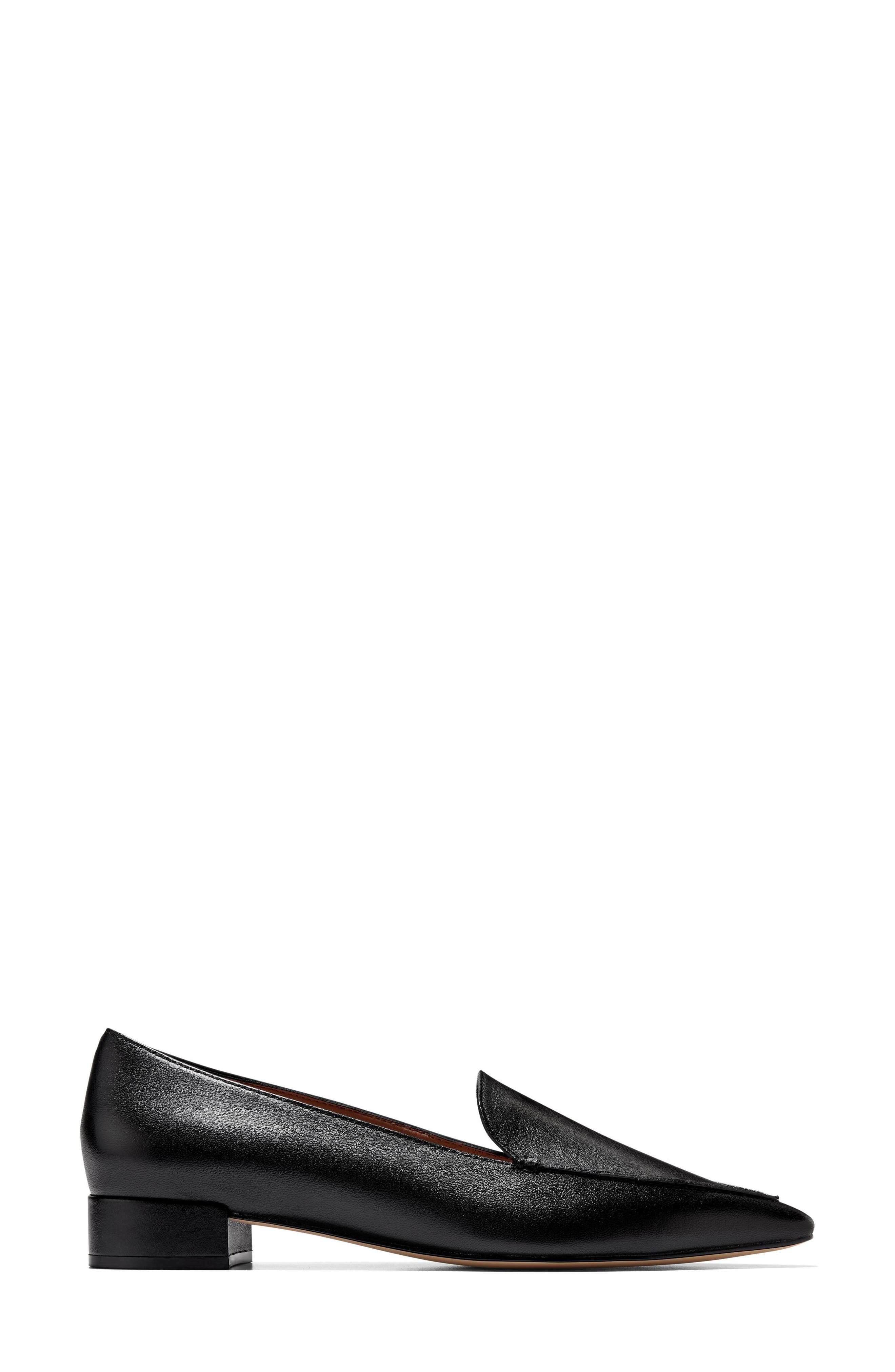 Beatrice Loafer, Alternate, color, BLACK LEATHER