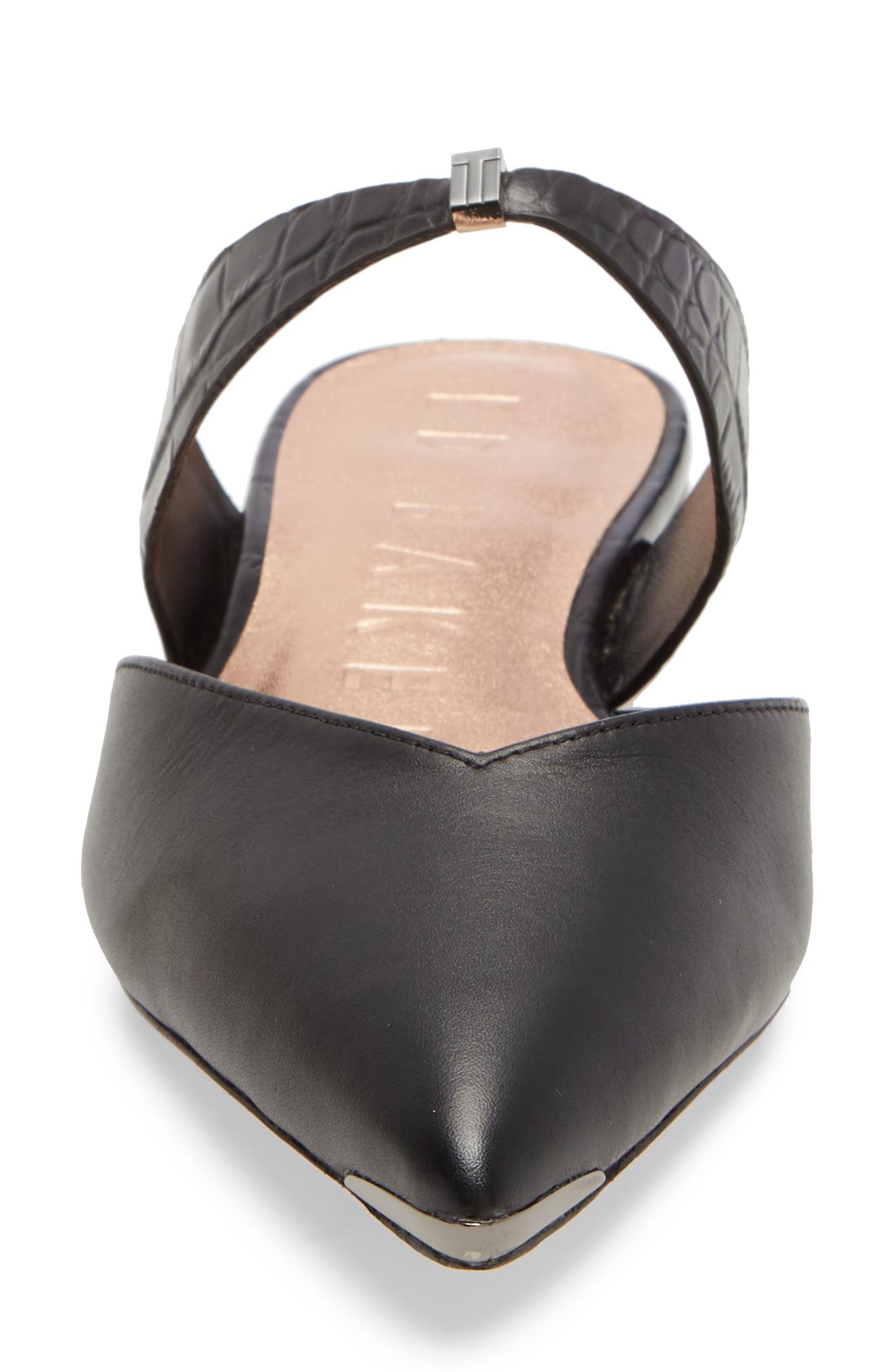 Orlya Pointed Toe Mule, Alternate, color, BLACK LEATHER