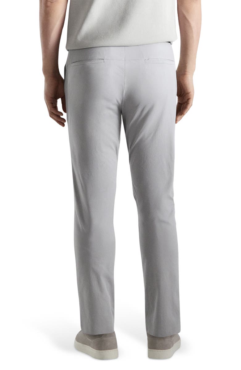 MANGO Water Repellent Slim Fit Pants, Alternate, color, Ice Grey