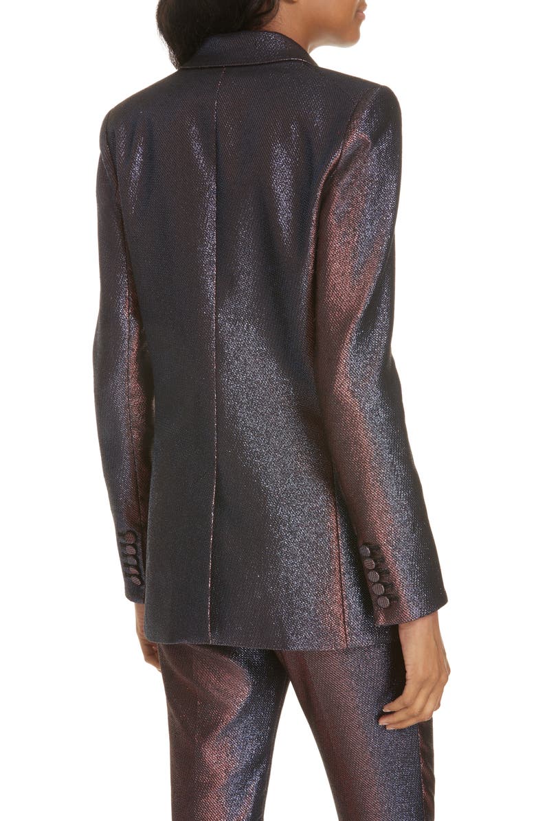 Veronica Beard Ashburn Metallic Blazer, Alternate, color, 