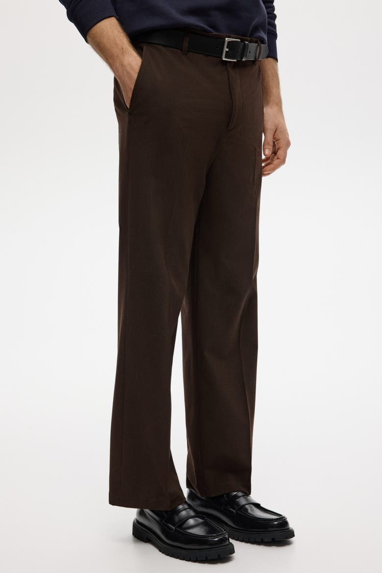 Relaxed Fit Trousers, Alternate, color, Dark brown
