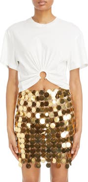 Rabanne Hardware Detail Cotton T-Shirt