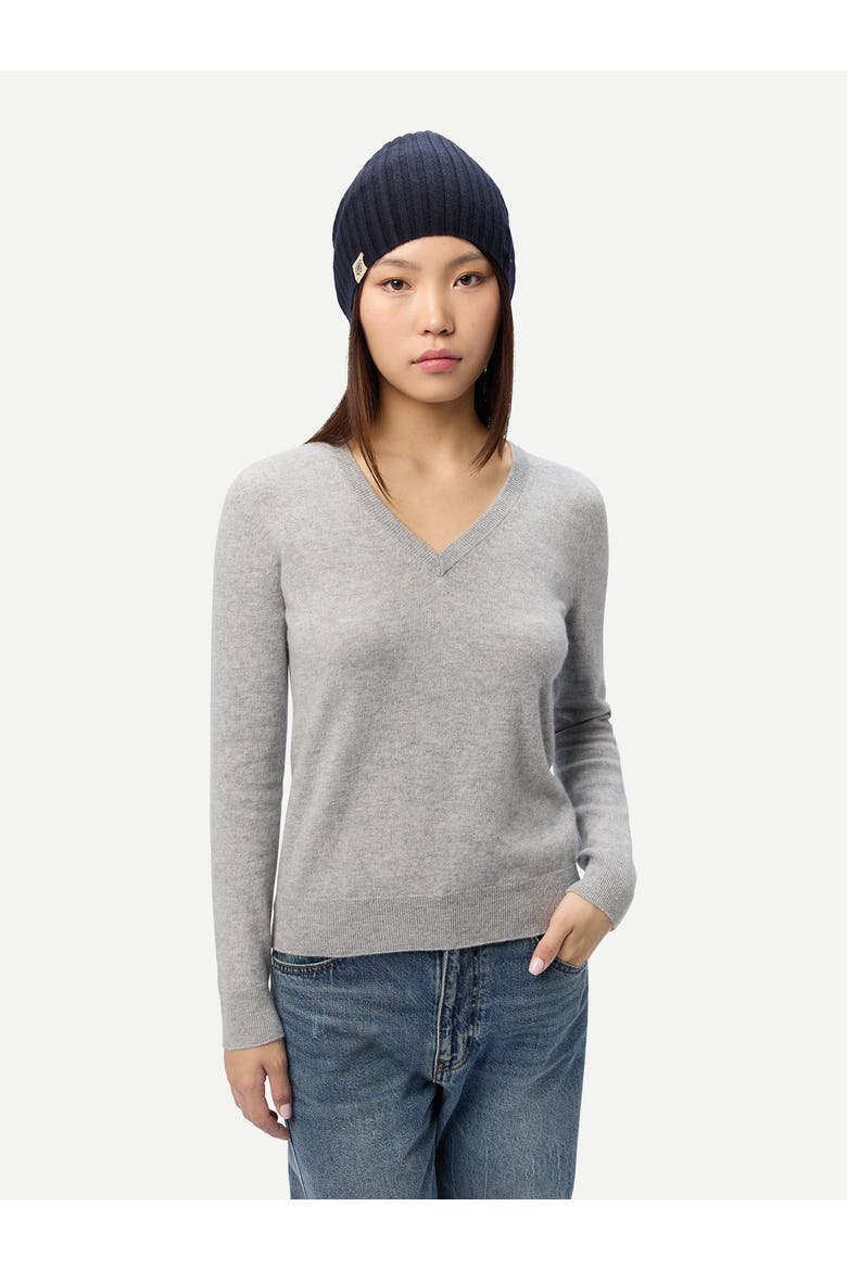 Cashmere Rib Knit Hat, Alternate, color, navy blazer