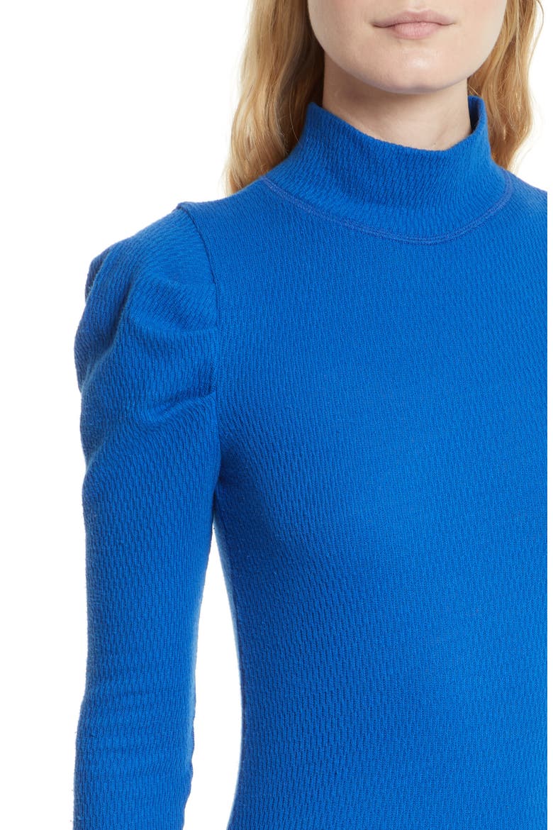 Tattooed Heart Puff Sleeve Top, Alternate, color, BLUE