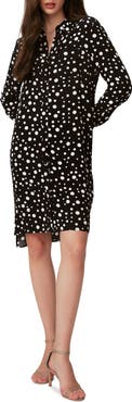 DVF Prita Tie Belt Long Sleeve Shirtdress
