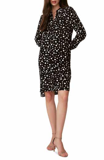 Prita Tie Belt Long Sleeve Shirtdress