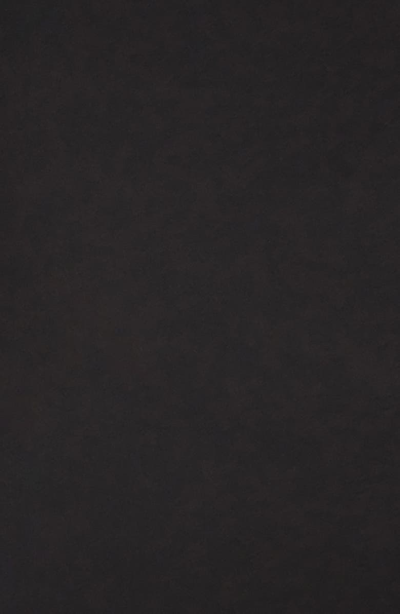 TOTEME Charmeuse Satin Triangle Fringe Scarf, Alternate, color, Black