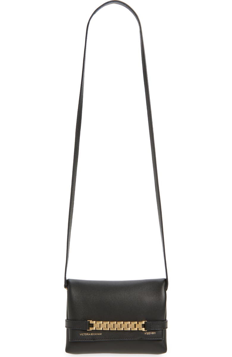 Victoria Beckham Mini Chain Pouch Clutch, Main, color, Black