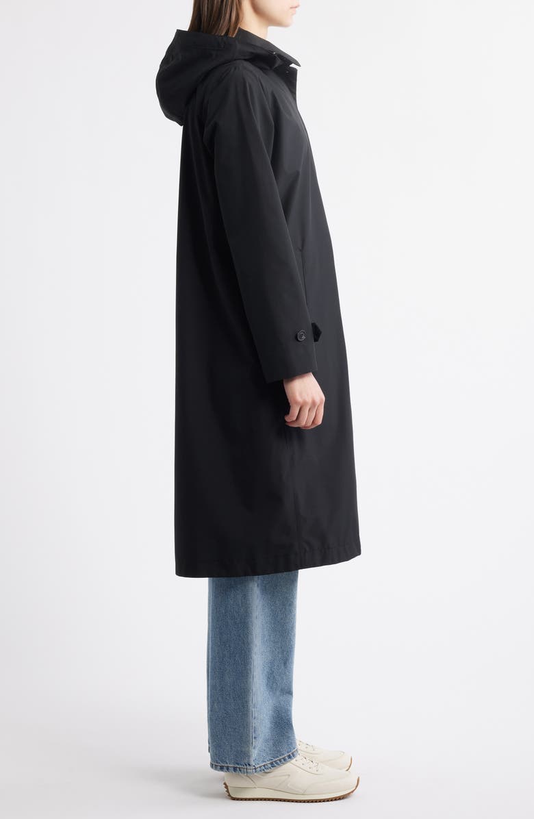 Save The Duck Asia Water Repellent Hooded Raincoat, Alternate, color,