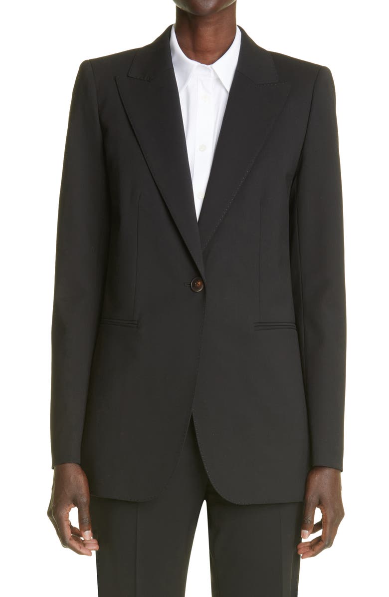Lafayette 148 New York Whitney Stretch Wool Blazer, Main, color, 