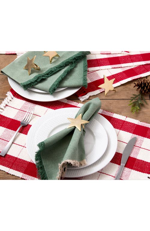 Design Imports Star Set Of 4 Napkin Rings In Gold