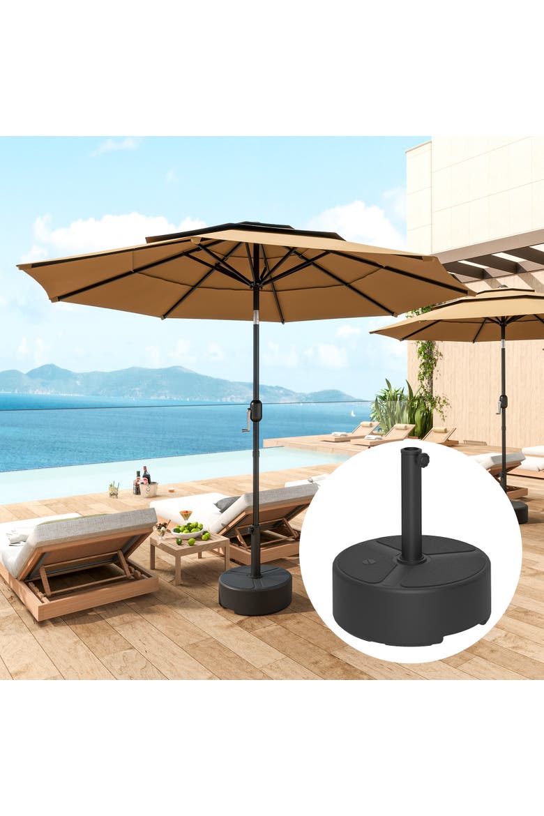 Patio Umbrella Base Holder, Alternate, color, Black
