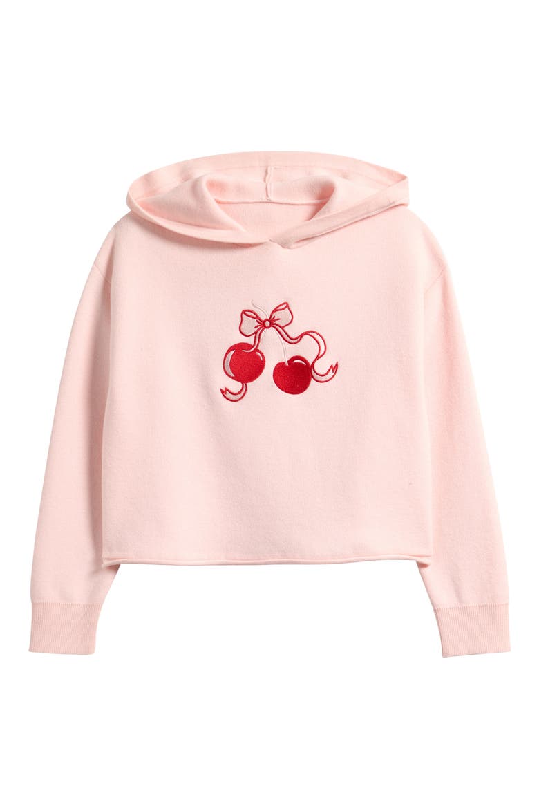 Kids' Cherry Hoodie, Main, color, PINK